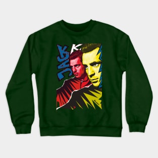 Jack Kerouac in Yellow and Red Crewneck Sweatshirt